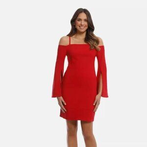 Elliatt Tempo Dress Red Womens Size Small